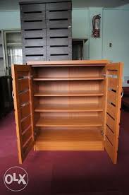 wooden shoe storage cabinet