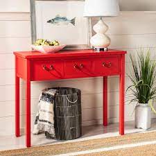 Red Wood Console Table Amh6568f