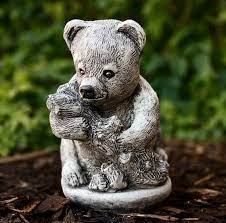 Teddy Bear Figurines Home Decor Stone