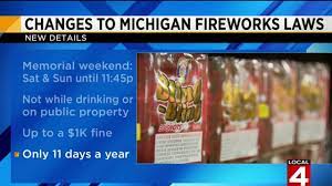 changes to michigan fireworks laws this