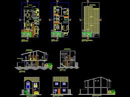 House 2 Floors In Autocad
