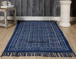 beautiful indigo blue fl carpet