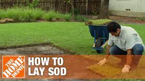 Sod installation is a landscaping project that you can do yourself. Laying Sod How To Prepare Soil For Sod The Home Depot Youtube