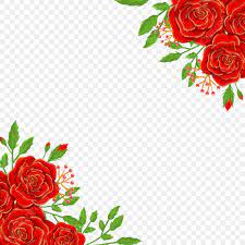 red roses border png transpa red