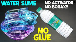 For example, you could add blue food coloring to yellow shampoo to make green slime. No Glue Water Slime Without Borax Activator How To Make Slime With Water No Glue No Borax Youtube