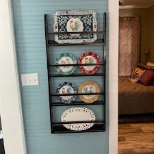Kitchen Plate Rack Wall Display Shelf