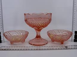 Vintage Pink Depression Glass Items