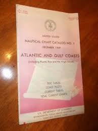 Details About U S Nautical Chart Catalog 1 1969 Atlantic Gulf States Us Dept Commerce