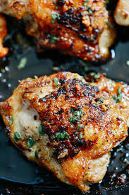 Sprinkle salt and pepper on both sides of the chicken and let sit for 15 minutes or so. Garlic Butter Chicken Thighs Very Easy To Make And So Good