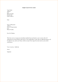 Sample Letter Cancelling Service Contract Archives