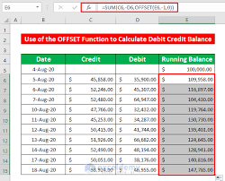 Calculate Debit Credit Running Balance