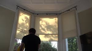 bay window curtain pole