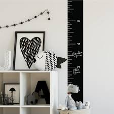 Growth Chart Chalk Ruler Peel And Stick Giant Wall Decal