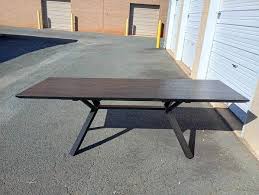 Expandable Modern Black Dining Table