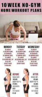 10 Week No Gym Home Workout Plans In