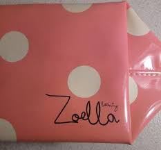pre owned zoella beauty pink makeup bag