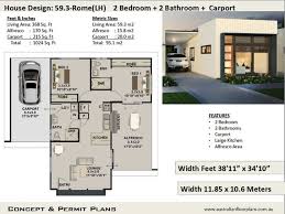 The building plan shows that the entry way is at the. 2 Bedroom 2 Bathroom Small Home Design Small Tiny House Etsy