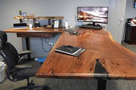 Want to create a cozy home office? Buy A Live Edge Desk Executive L Shaped Corner Desks