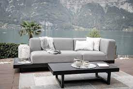 memphis outdoor sofa right grey