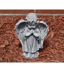 Small Praying Stone Angel Statue Send