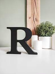 Freestanding Letters Painted Black