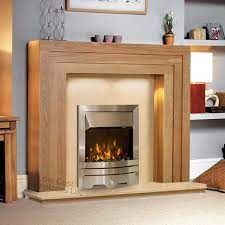 Camberley Oak Electric Fireplace Suite