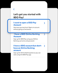 open a bdo pay account bdo unibank inc