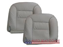 D P Bottom Leather Seat Cover Gray