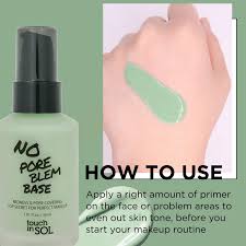 pore minimizing green toned makeup base