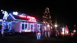 Happy Birthday Jesus Christmas Lights 2014