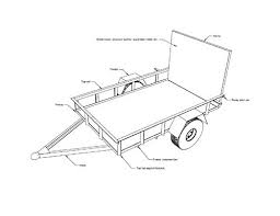 Utility Trailer Plans DIY 5 x 8 Open Lawn Cargo Carrier Build