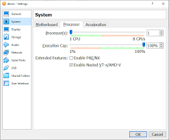 virtual box how to enable nested vt