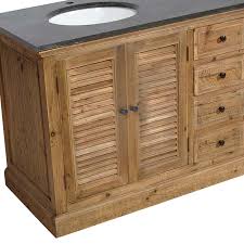 meuble salle de bain en bois recyclé