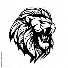 vecteur stock lion head logo design