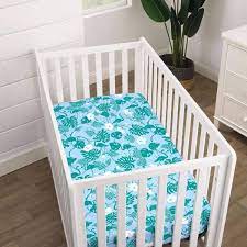 fitted super soft polyester crib sheet