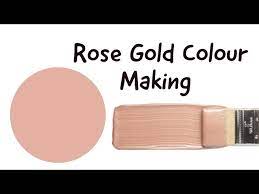How To Make Rose Gold Acrylic Paint