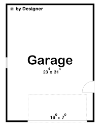 Detached Garage Plan With 24 Foot By 32
