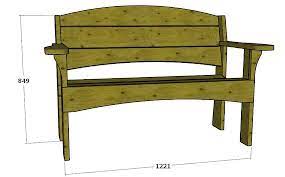 Buy Comfortable Garden Bench Plan Pdf