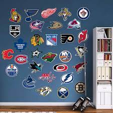 nhl logo collection wall decal