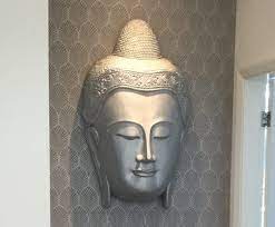 Large Wall Hanging Buddha Head Mask
