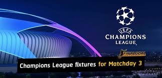 Publish update news of champions league, fixtures, live scores and results. Uefa Champions League Fixtures For Matchday 3 Of Group Stage