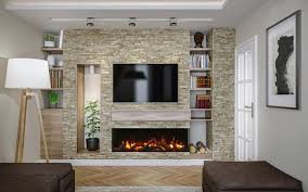 best 3 sided electric fireplaces for