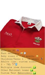 wales rugby shirt logo embroidery 6