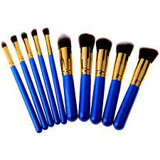 blue kabuki brush set