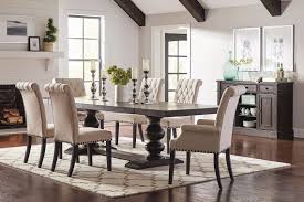 The table is fitted with a matching bench and a set of three metal dining chairs. Kitchen Dining Coaster Fine Furniture
