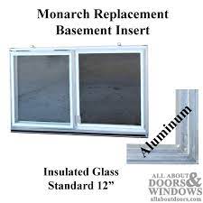 Basement Window Insert Aluminum Frame