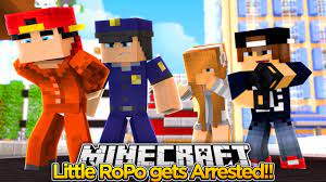 Minecraft Adventure - LITTLE ROPO GETS ARRESTED!!! - YouTube