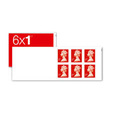 1st Class Stamps X 6 Pack Postage Stamp Book