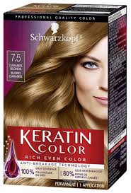 The color doesn't make her strands look dry or damaged the way a platinum shade could. Amazon Com Schwarzkopf Keratin Color Permanent Hair Color Cream 7 5 Caramel Blonde Packaging May Vary Beauty