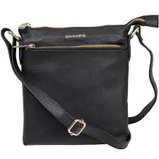 chs gala collection leather mini crossbody bag black